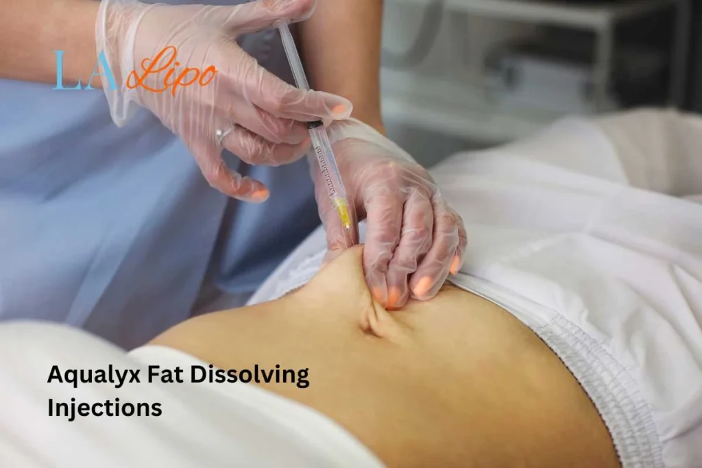 woman having fat dissolving injections Horsham in the stomach