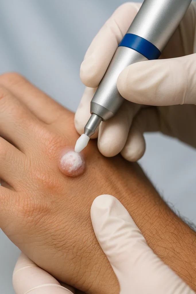 example of wart removal Horsham using cryopen