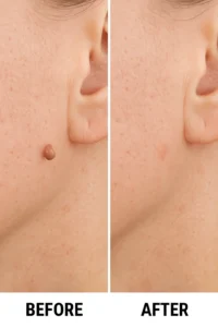 Skin tags removal Horsham before and after