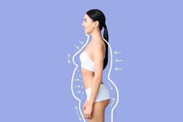 image of woman experiencing fat reduction treatment Horsham