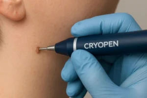 Person receiving skin tag removal Horsham