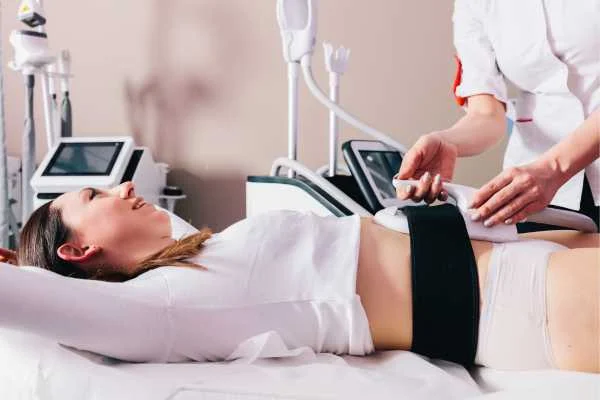 woman having body sculpting to help improve her body image and her mental health Horsham