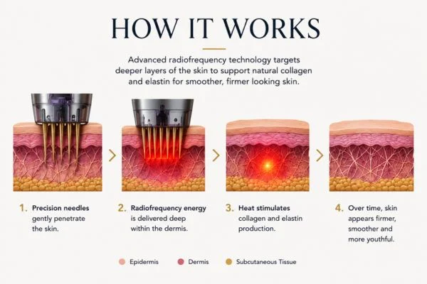 Diagram of how Collagen Lift Therapy Horsham works